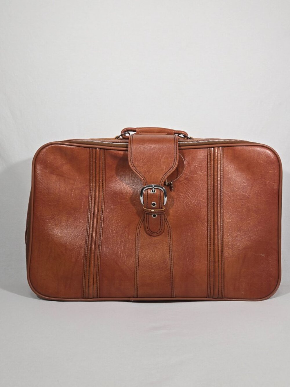 Vintage SEARS-9000 Classic 70s 80s BROWN Luggage Suitcase Travel Gear 23x15x7.